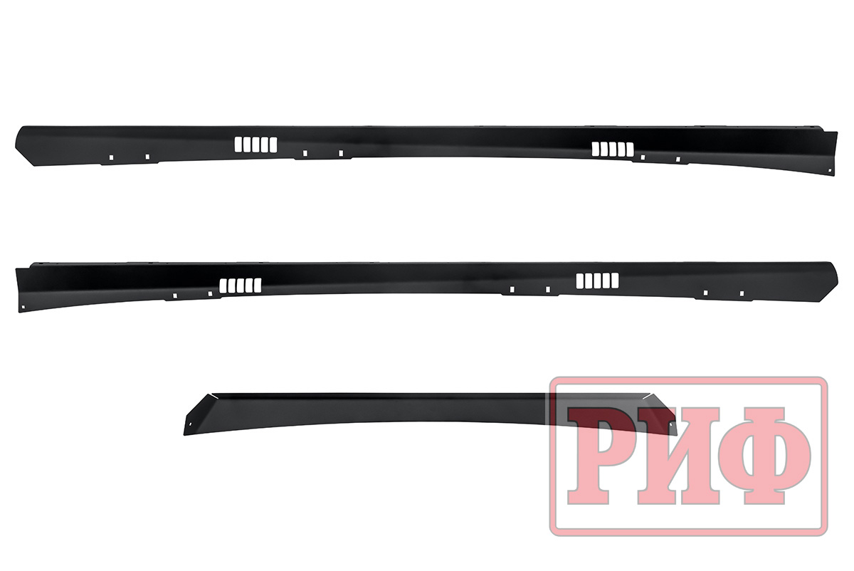 Багажник экспедиционный (платформа) алюминиевый РИФ 1150x2080 мм для Toyota Land Cruiser Prado 120 (с крепежом)