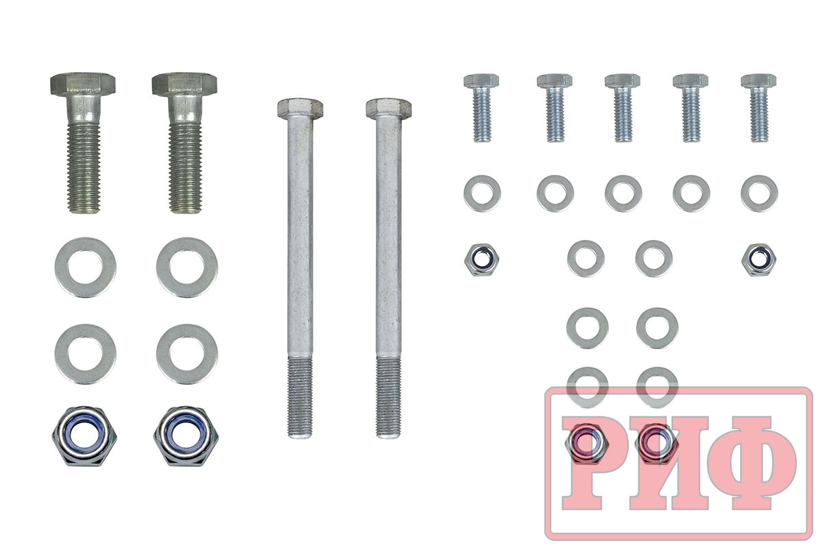 Бампер РИФ силовой передний Mitsubishi Pajero IV под площадку для лебёдки RIFPJR-30000 с защитой радиатора