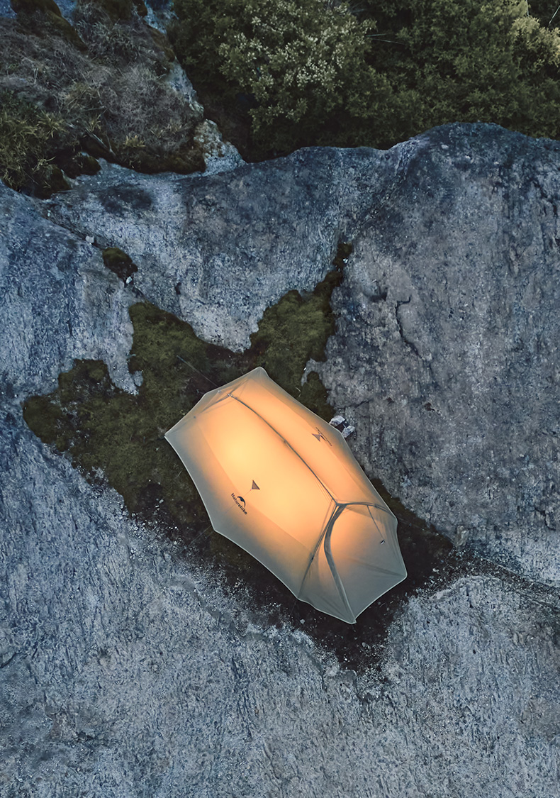 Палатка Naturehike Cloud Up Pro Si 3-местная, алюминиевый каркас, янтарная