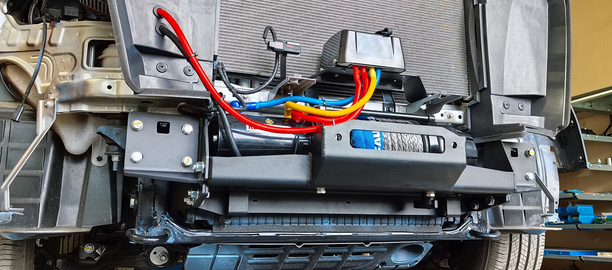 Площадка РИФ под лебёдку в штатный бампер Changan Hunter Plus