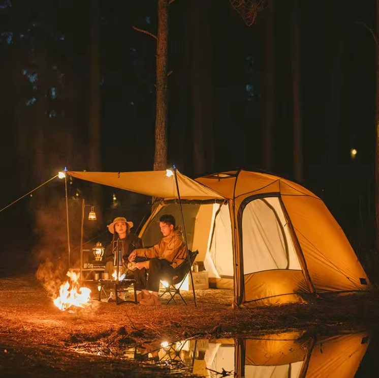 Палатка Naturehike Dune 7.6, 2-местная, коричневая