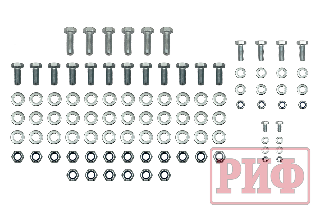 Бампер РИФ силовой задний для ГАЗ Соболь NN 4x4 с фонарями, возможностью установки фаркопа, стандарт