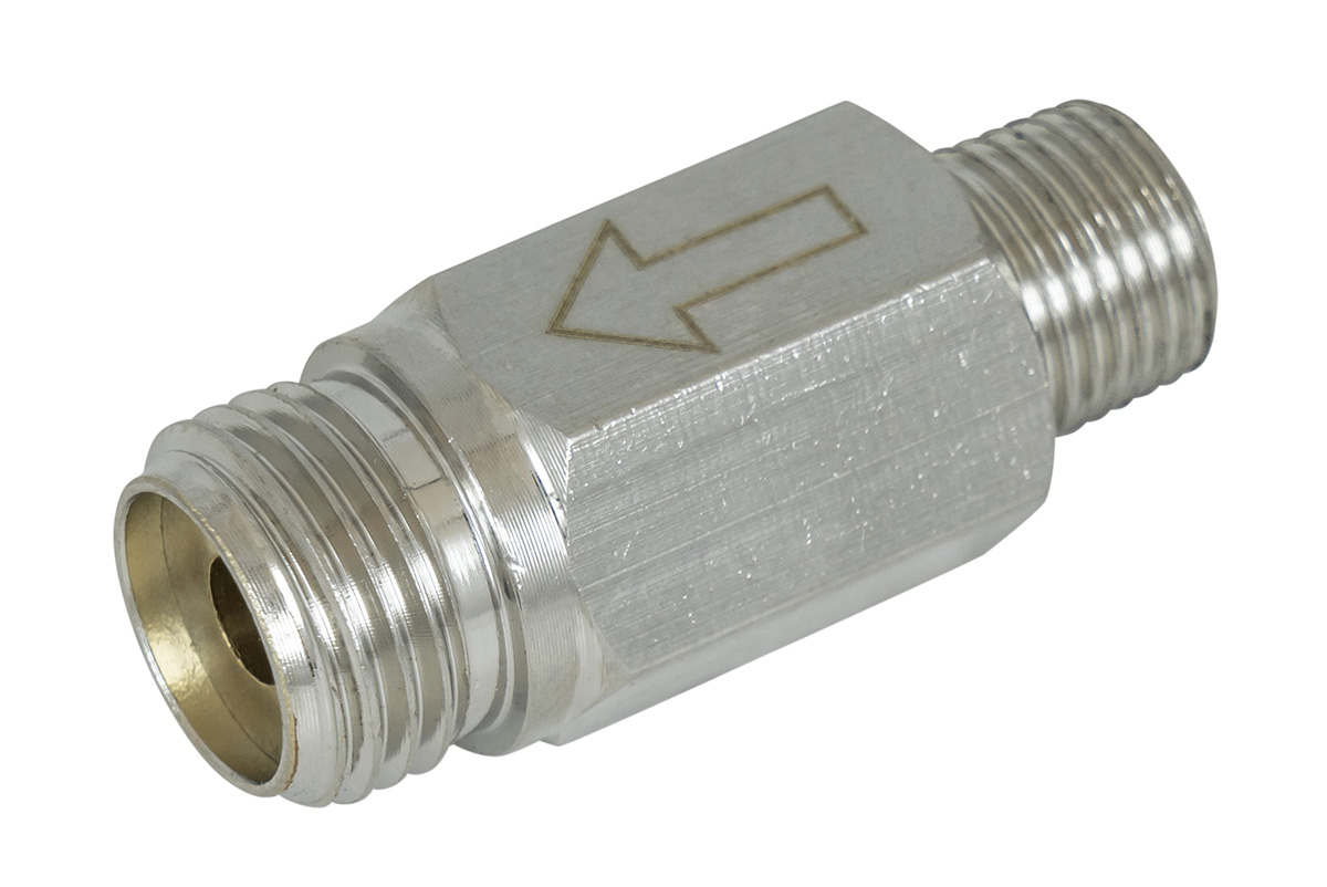 Клапан обратный 1/8" (папа), 1/4"(мама)