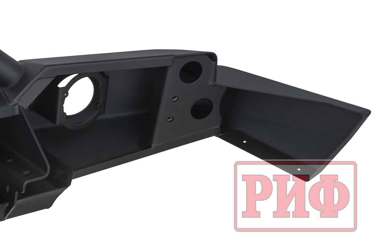 Бампер РИФ силовой передний для ГАЗ Соболь NN 4x4 под штатные фары, с центральной защитной дугой, стандарт