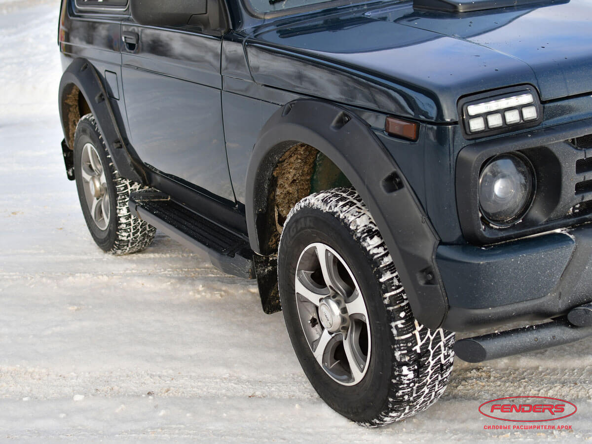 Расширители колёсных арок ВАЗ НИВА 4X4 URBAN 3D (передние 70 мм, задние 70 мм)