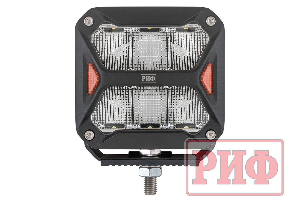Светодиодная фара водительского света РИФ 107x102x86 мм 60W LED