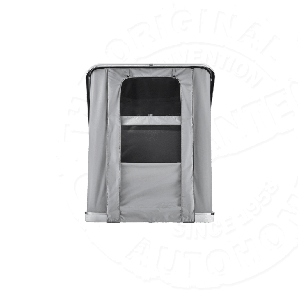 Палатка на крышу автомобиля AUTOHOME COLUMBUS VARIANT SMALL GRAY X-LONG, тент серый, лестница 215 мм