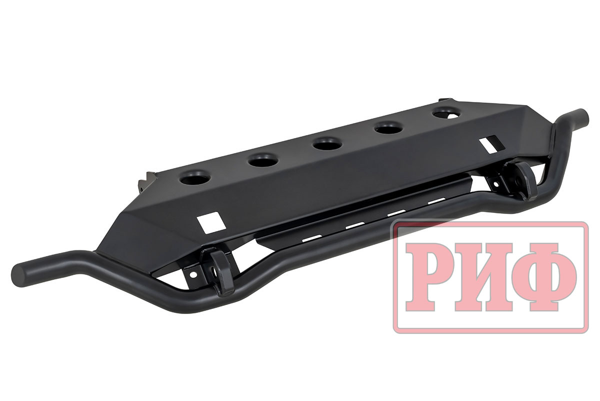 Бампер РИФ силовой передний/защита штатного бампера Lada Niva Travel с защитой радиатора