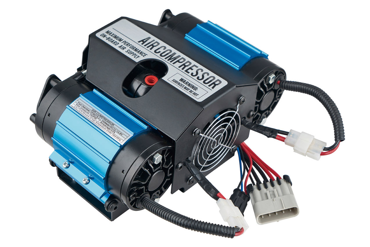 Компрессор автомобильный стационарный двухпоршневой12V YURUI 167 л/мин 10,2 атм