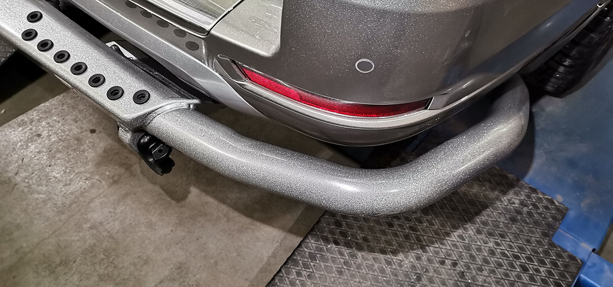 Бампер РИФ задний силовой/защита штатного бампера TANK 500 c квадратом под фаркоп