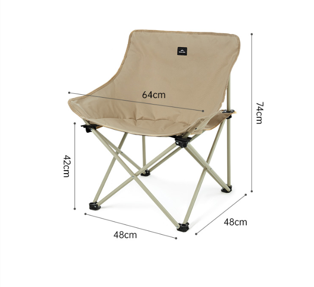 Кресло туристическое Naturehike Stellaluna T01 складное, 48х48х74 см, до 110 кг, черное