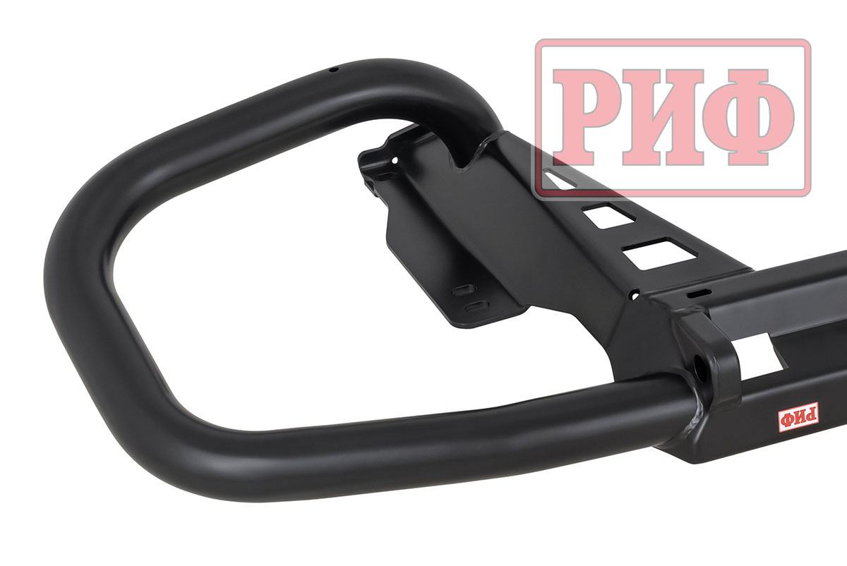 Бампер РИФ задний Toyota Land Cruiser Prado 150 c квадратом под фаркоп