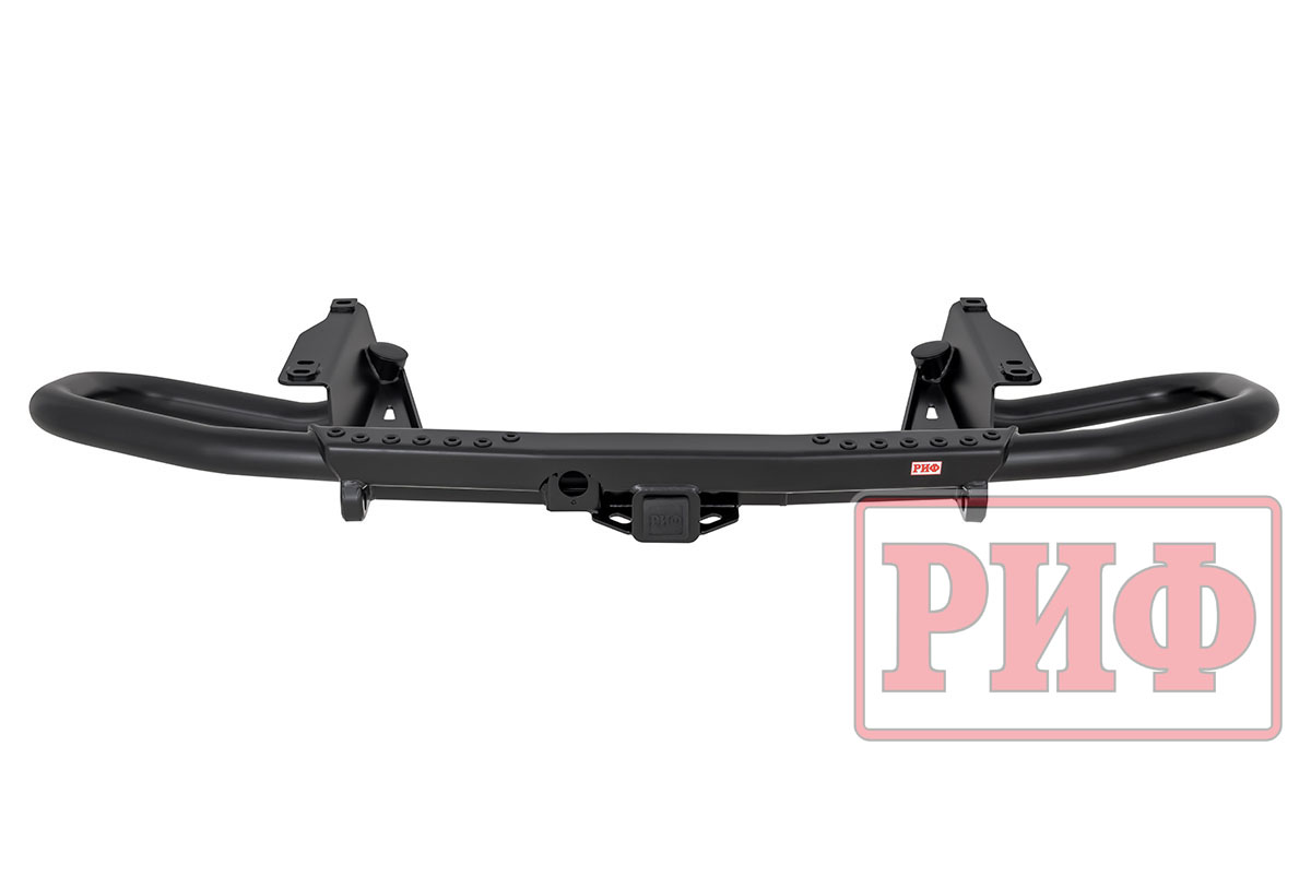 Бампер РИФ задний Toyota Land Cruiser Prado 150 c квадратом под фаркоп