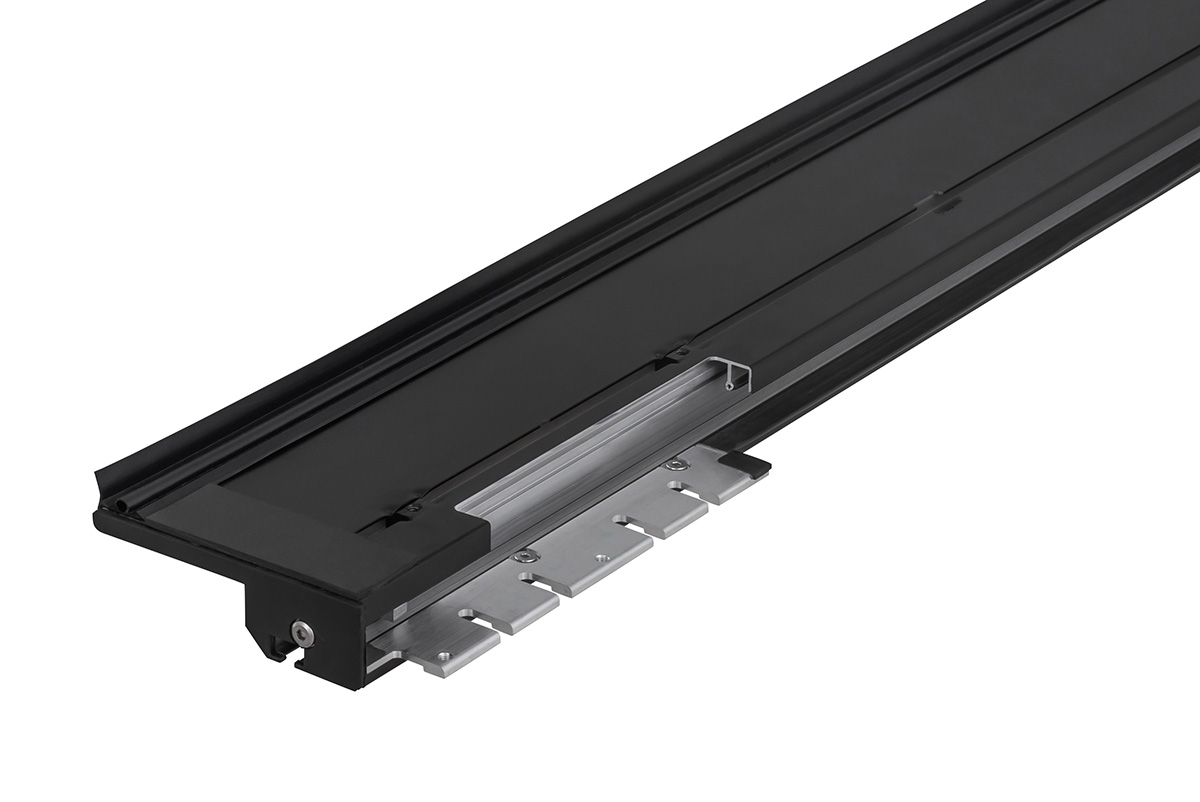 Крышка кузова РИФ для Changan Hunter Plus, роллета раздвижная 1650х1666 мм, алюминиевая, черная