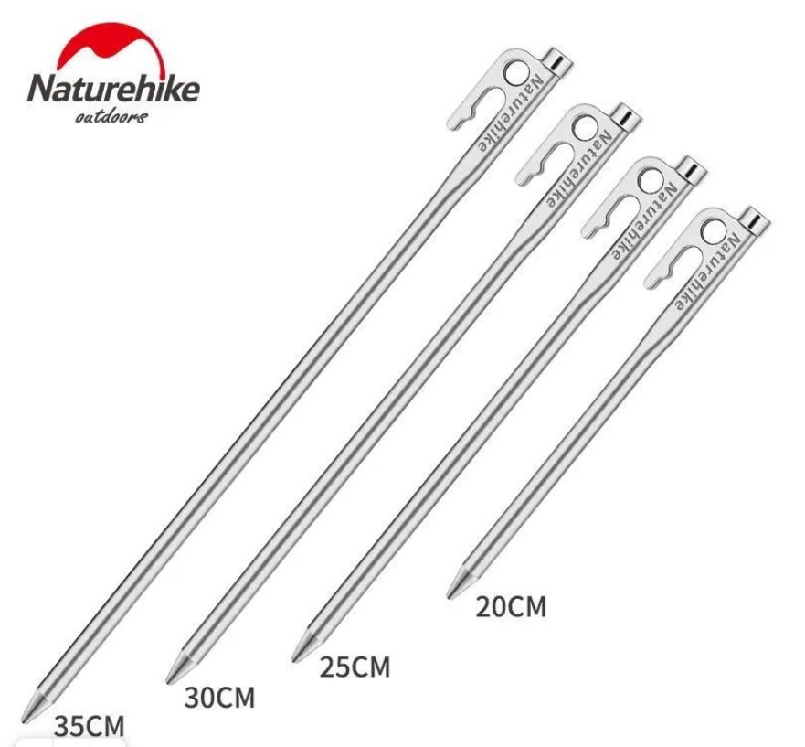 Колышек для палатки Naturehike нержавеющая сталь 25 см