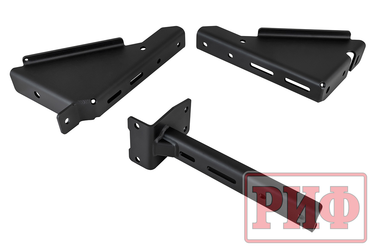 Пороги РИФ силовые алюминиевые для RAM (Dodge) 1500 Rebel 2019+