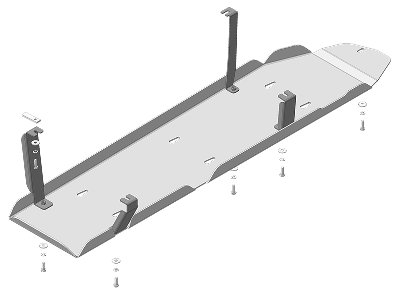 Защита алюминиевая топл. бака 5 мм Toyota Sequoia