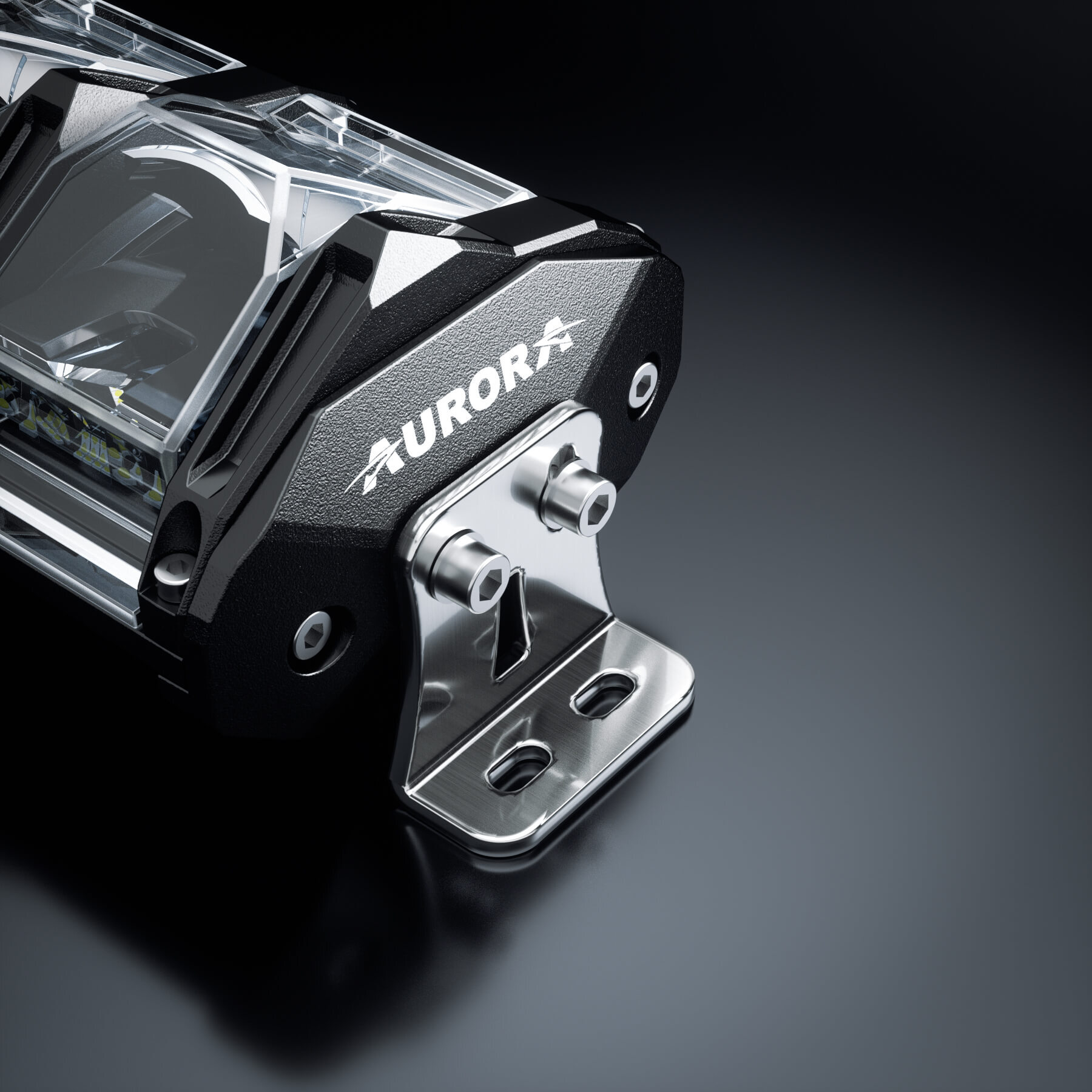 Светодиодная фара комбинированного света AURORA 1016 мм 496W LED с RGB подсветкой