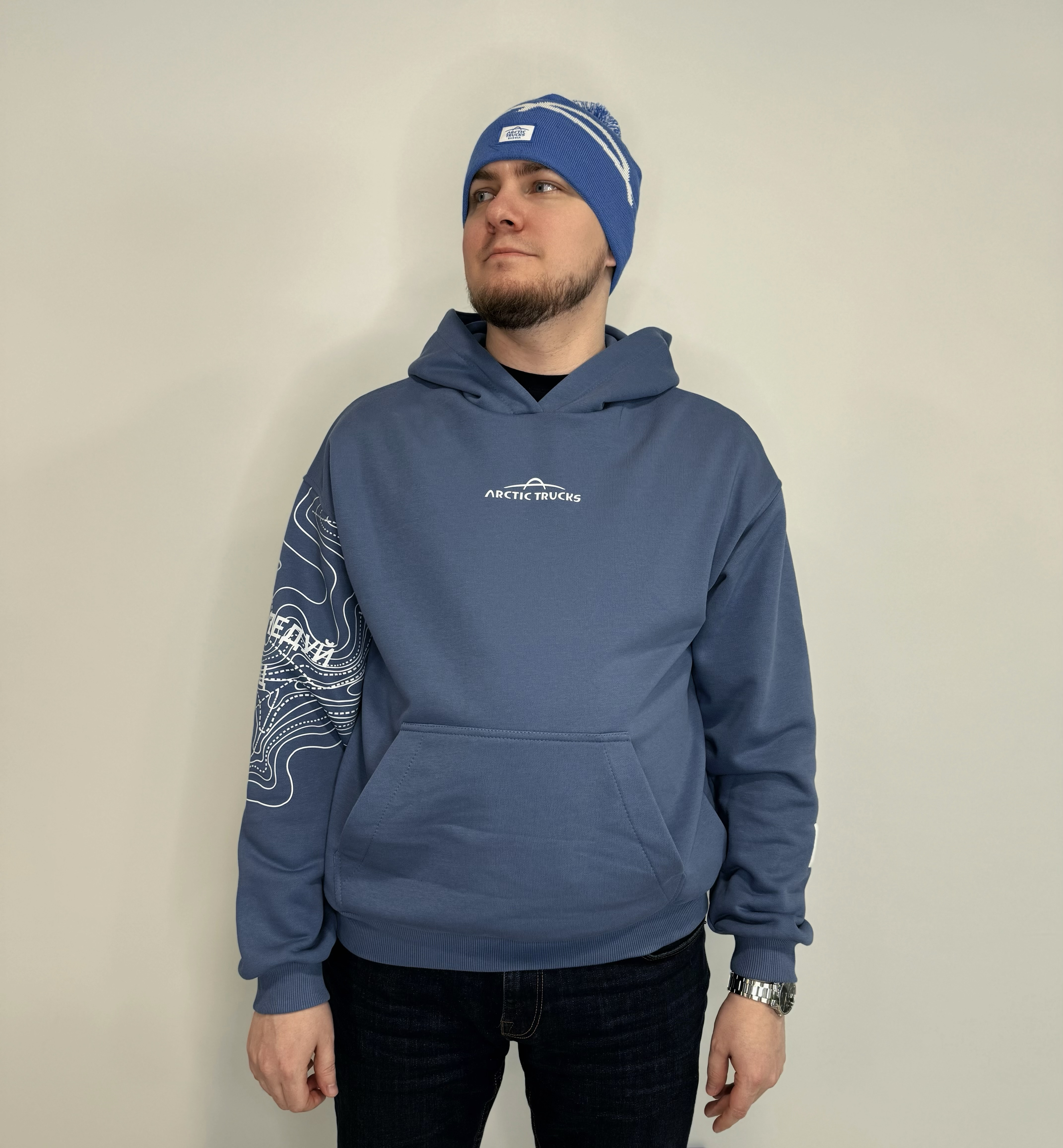 худи Arctic Trucks синего цвета, размер M