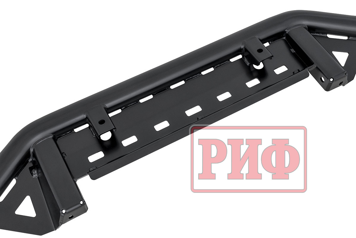 Бампер РИФ силовой передний Mitsubishi Pajero IV под площадку для лебёдки RIFPJR-30000 с защитой радиатора