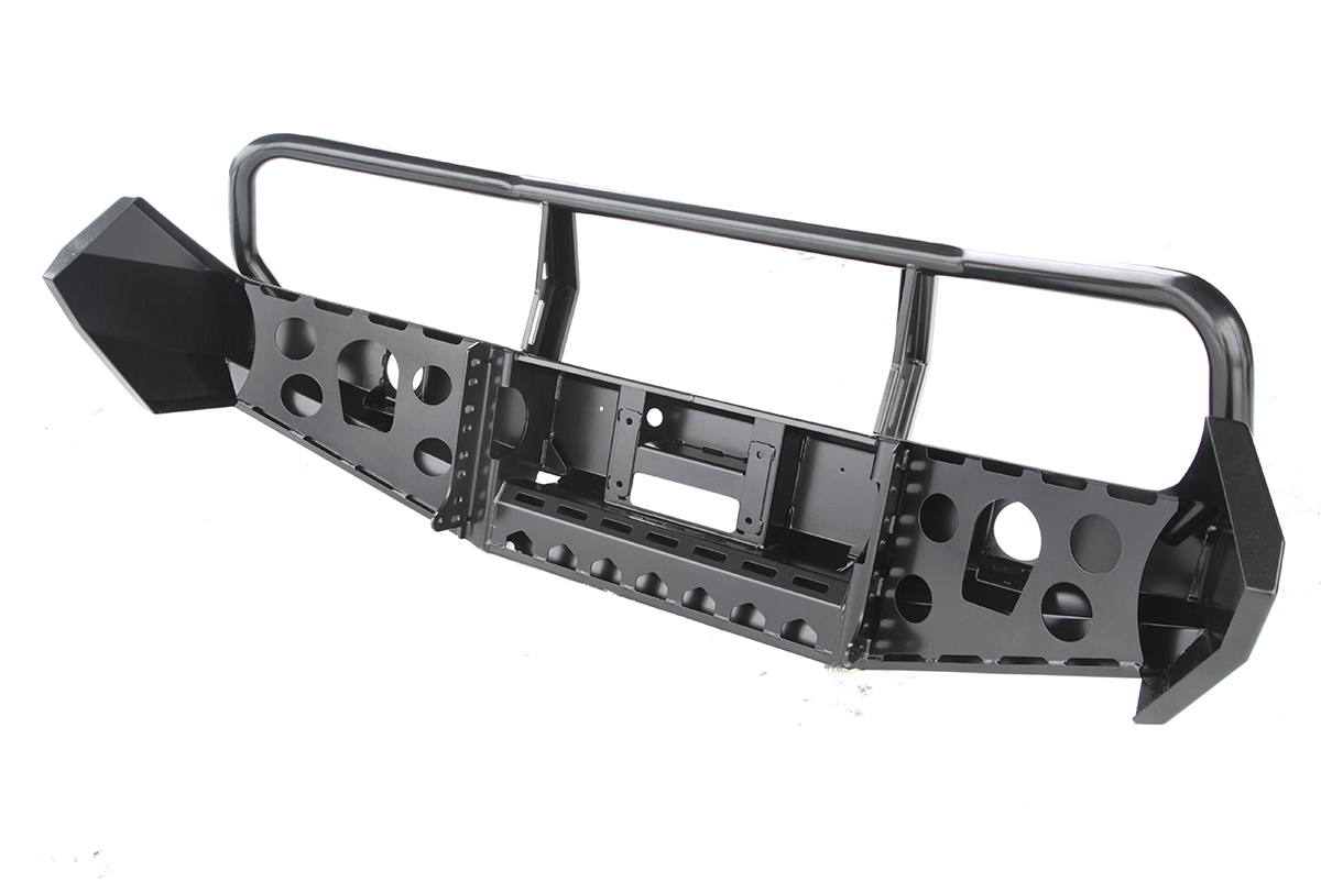 Бампер РИФ передний Nissan Navara D40/Pathfinder R51 (с 2010+ г.в.) с доп. фарами и защитной дугой