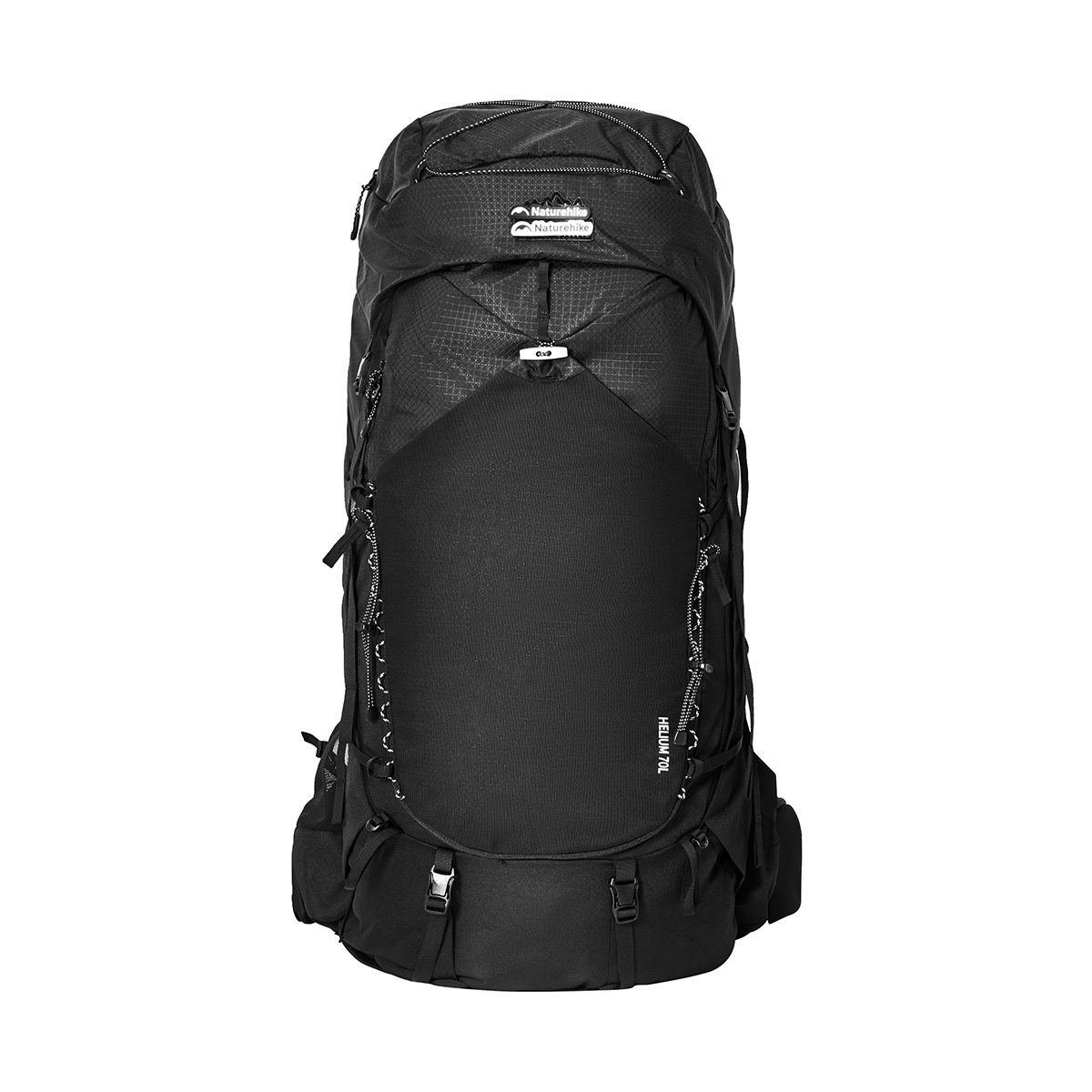 Рюкзак туристический Naturehike Helium Series 70 л, размер L, черный