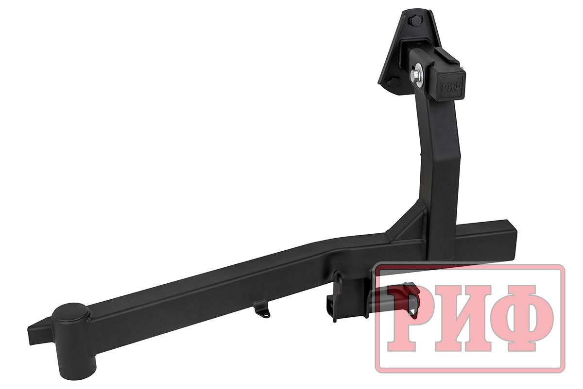 Калитка РИФ в штатный задний бампер Toyota Land Cruiser 200 (2008-2015), под штатное колесо, без фаркопа, с подсветкой номера