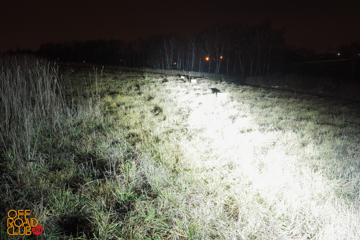 Светодиодная фара дальнего света РИФ 524 мм 120W LED