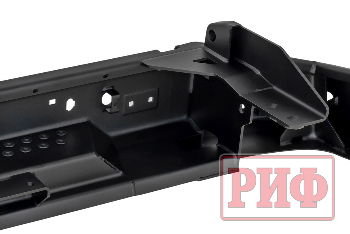 Бампер РИФ силовой задний TANK 300 с квадратом под фаркоп, калиткой и фонарями