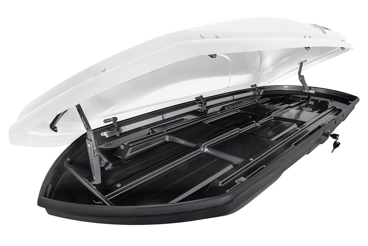 Бокс автомобильный на крышу Pentair COBRA 520L белый глянец, двусторонний