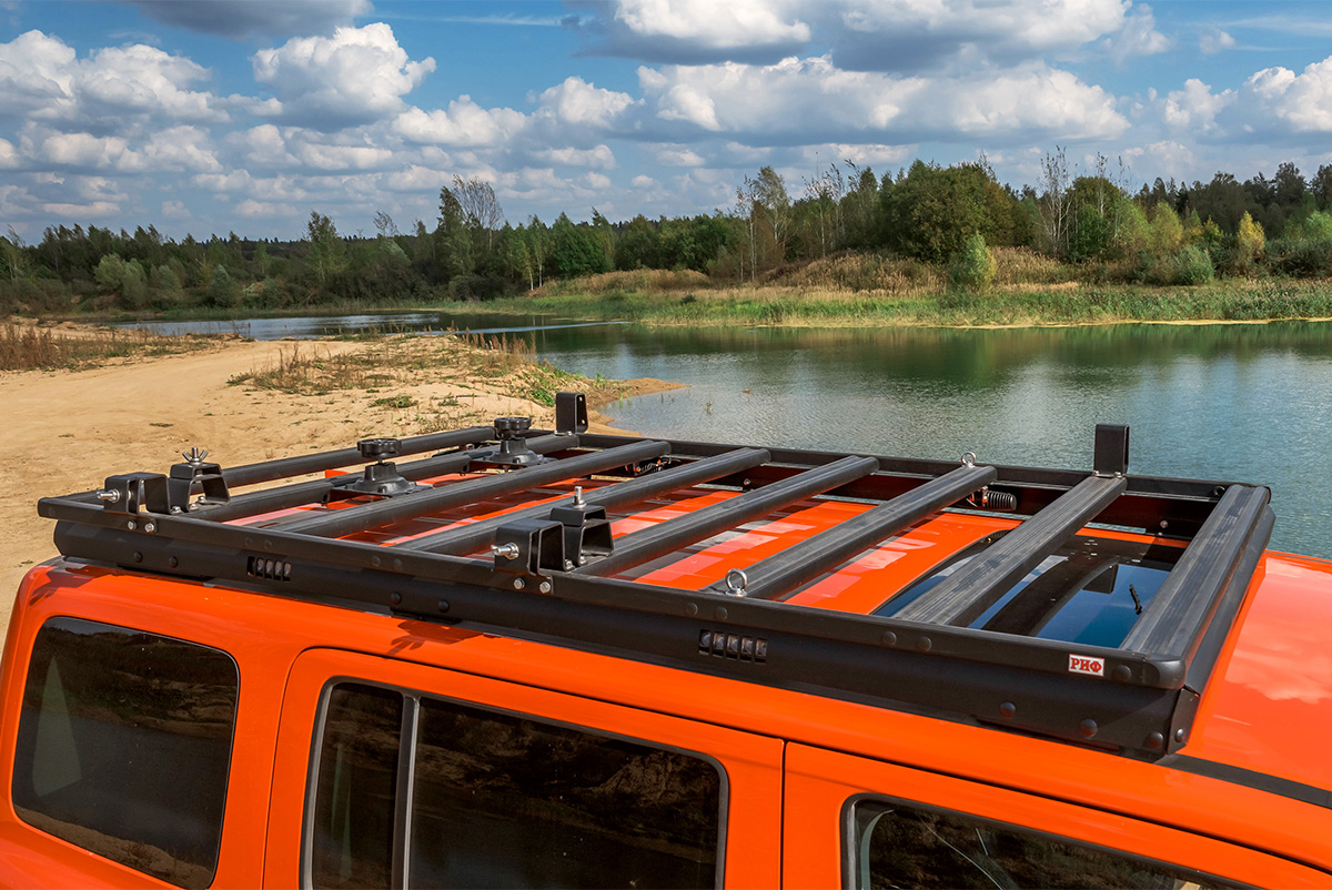 Багажник экспедиционный (платформа) алюминиевый РИФ 1350x2080 мм для TANK 300 (с крепежом)