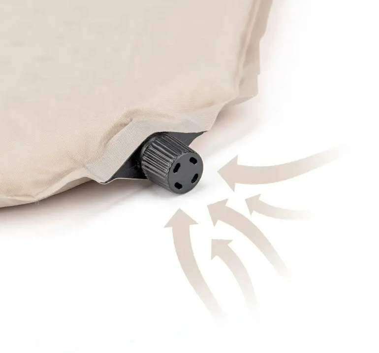 Коврик самонадувающийся Naturehike двойной 200х135х3 см, бежевый