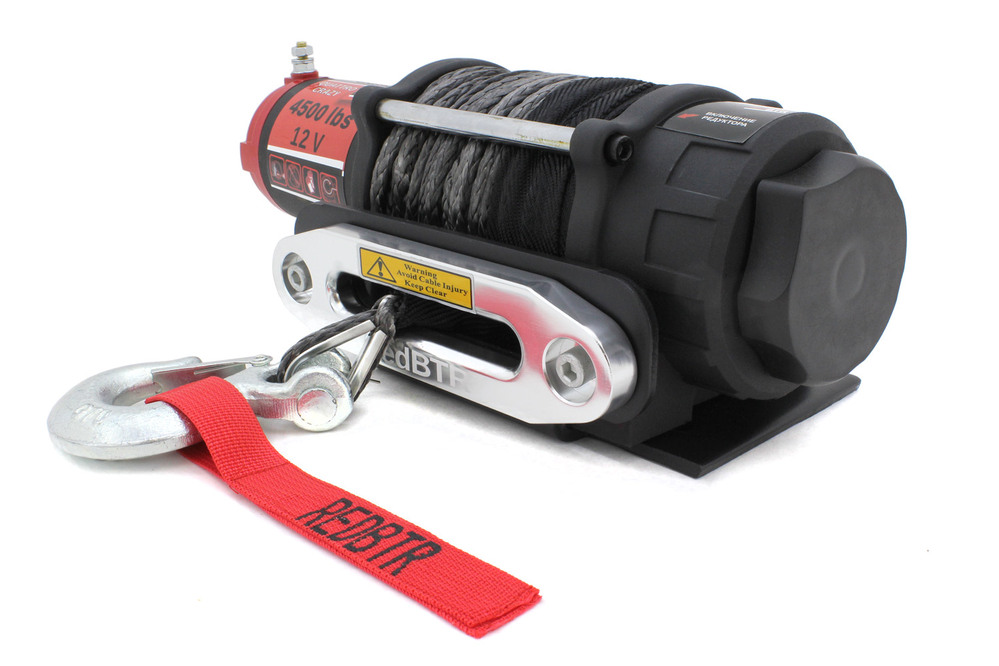Лебедка для квадроцикла 12В 4500 lbs (2040 кг) TROPHY (синтетический трос)