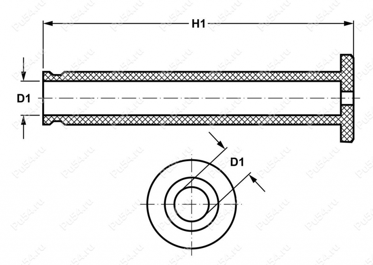 Чехол на рукоять хай-джека чёрный