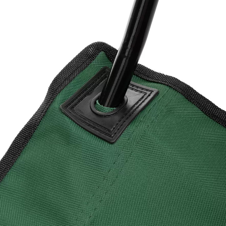 Кресло PREMIER складное, мягкие тканевые подлокотники (зеленое), нагрузка 100 кг