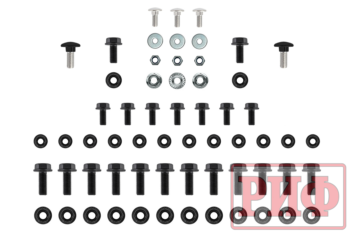 Площадка РИФ под лебёдку с защитой радиатора в штатный бампер RAM 1500 Rebel 2024+