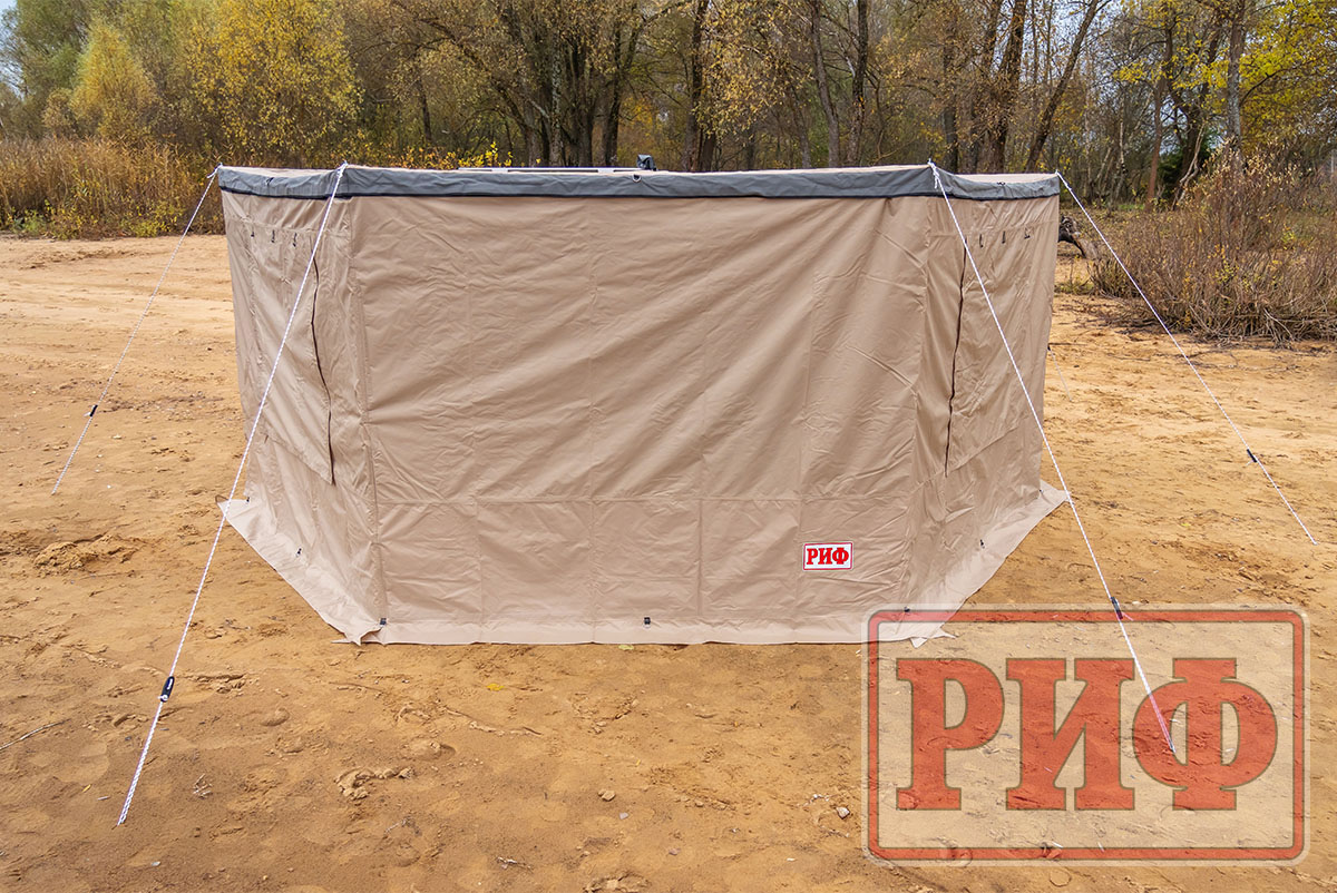 Стенки для комбинированной (прямоугольной с веерной частью) маркизы 2,5х2,5 м правые