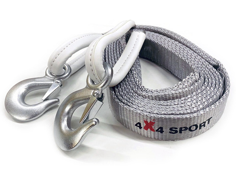 Стропа динамическая 4X4SPORT 4,6т с крюками