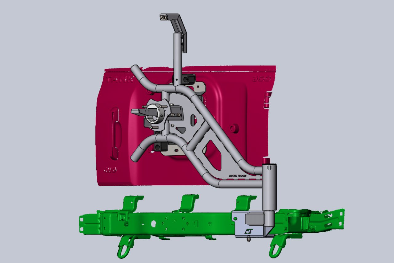 Калитка запасного колеса Arctic Truck для автомобиля TANK 300