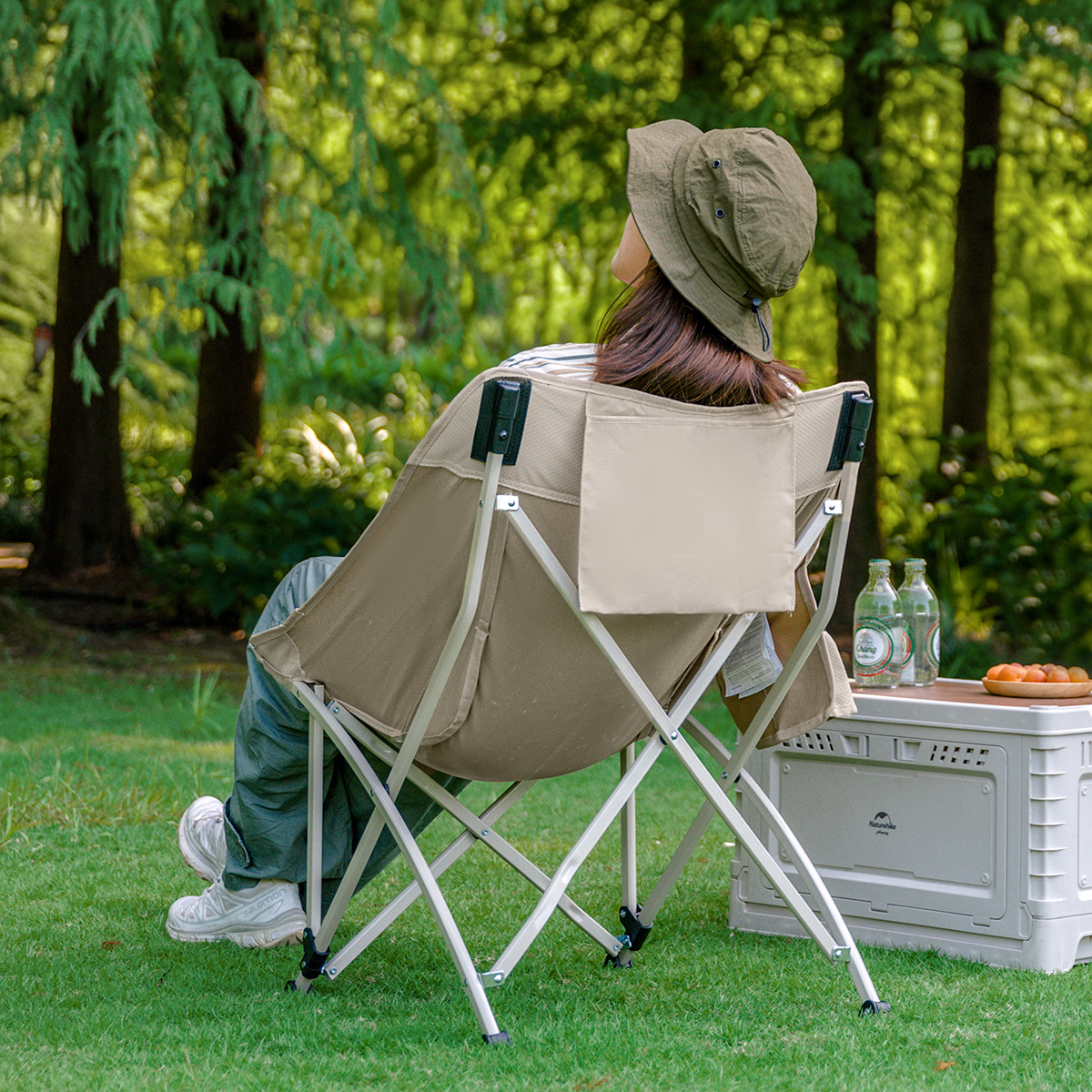 Кресло туристическое Naturehike MW01, складное, КМФ, до 120 кг.