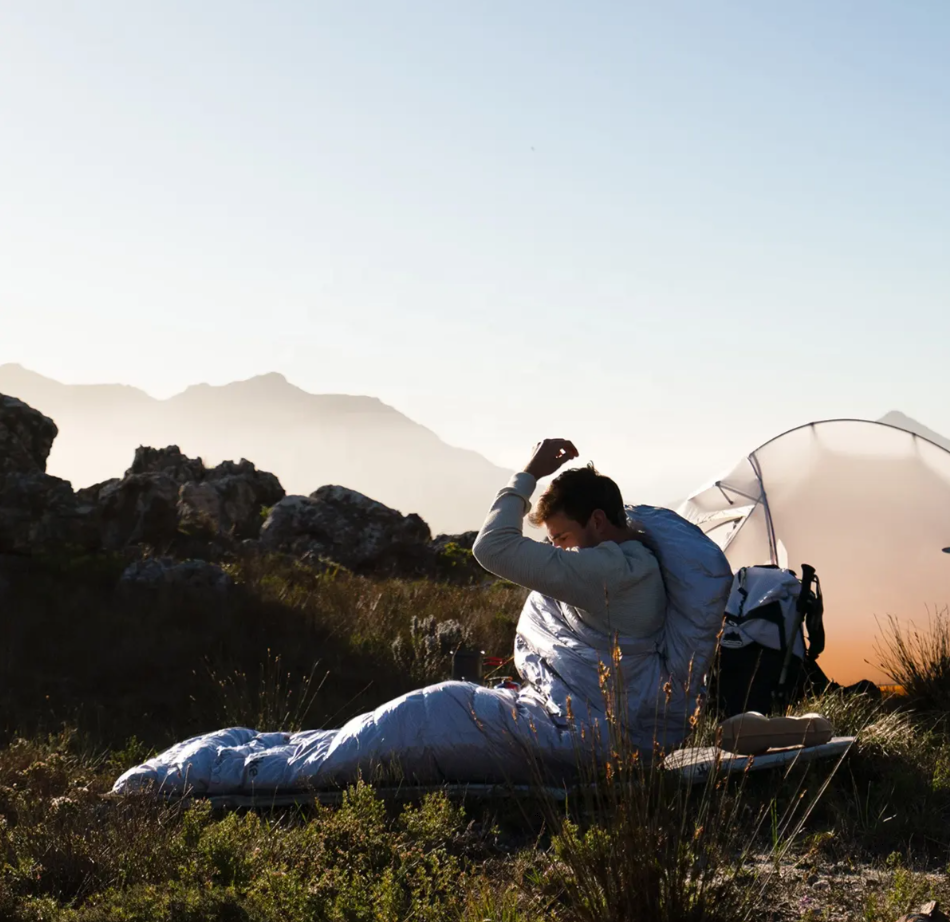 Мешок спальный Naturehike Ultralight CW400 M, 210х75 см, (правый) (ТК: +5C), серый