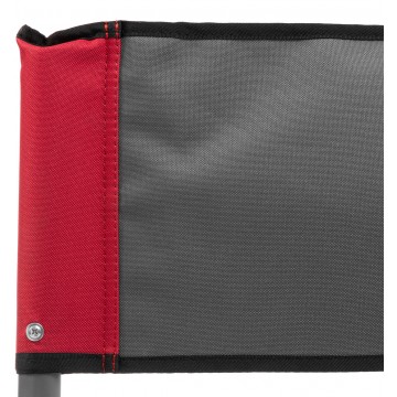 Кресло директорское NISUS с откидывающимся столиком (серый/красный/черный), 62х52х47 см, до 120 кг.