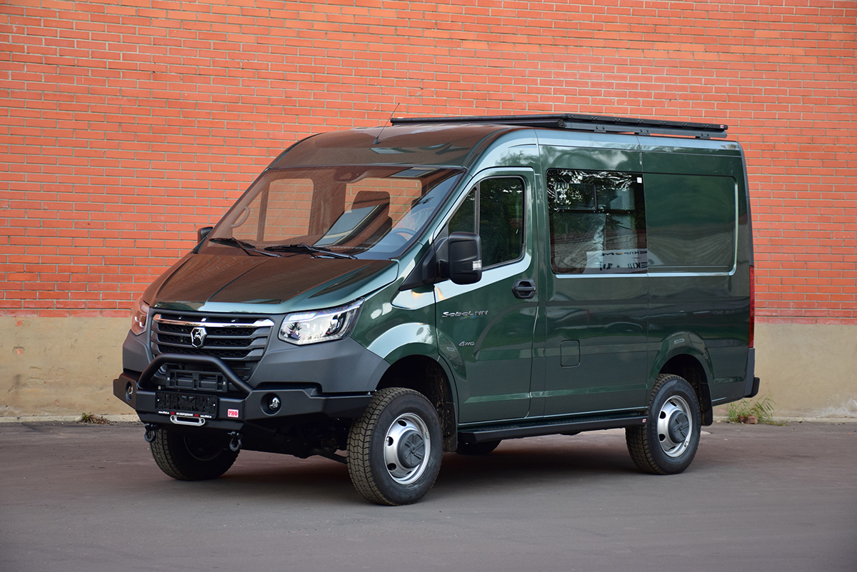 Багажник экспедиционный (платформа) алюминиевый РИФ 1600x2080 мм для ГАЗ Соболь NN