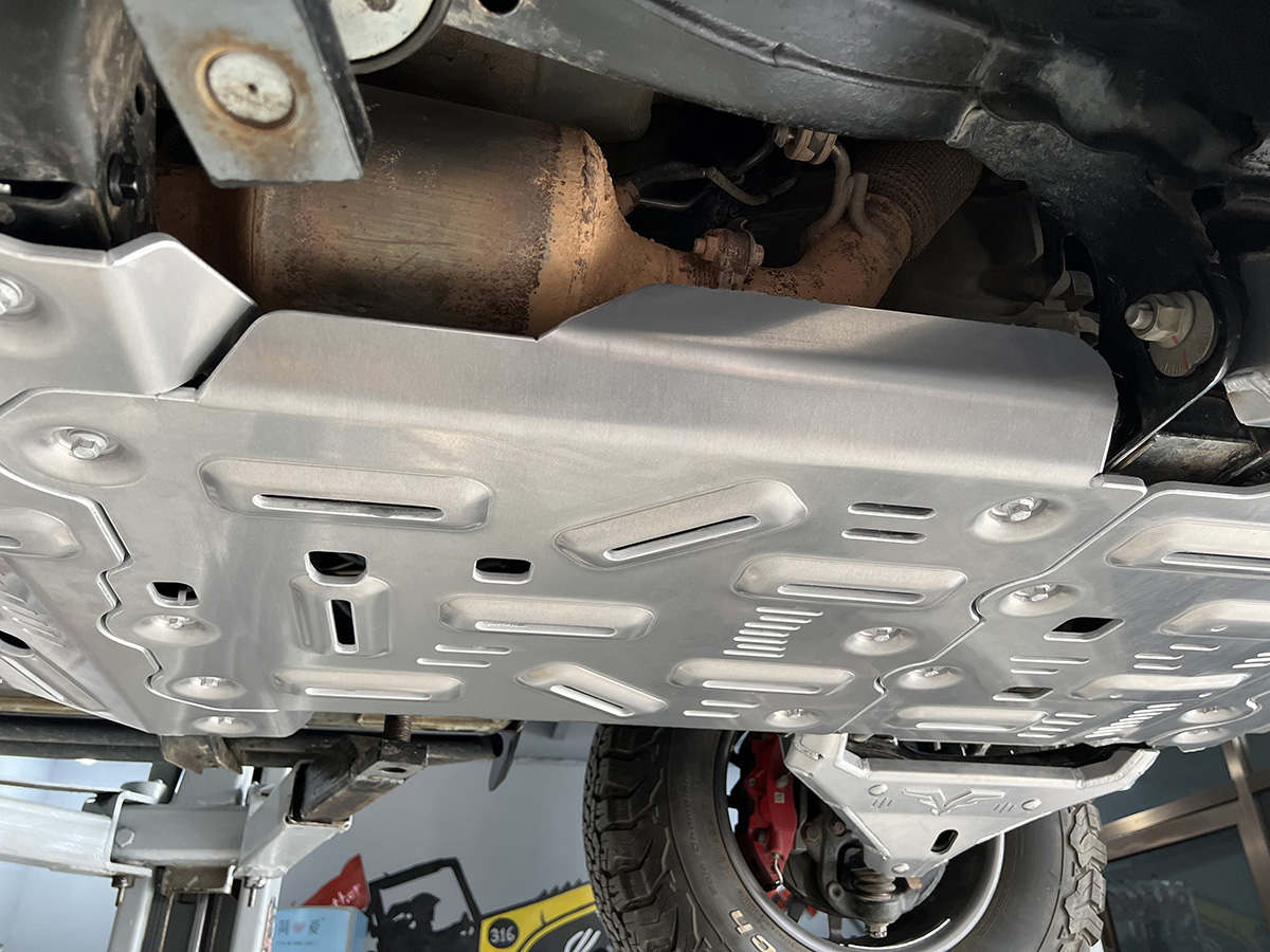 Защита Falcon радиатора, картера, РК, КПП для TANK 300 Off-road version, расширенная., алюминиевая, 8 мм