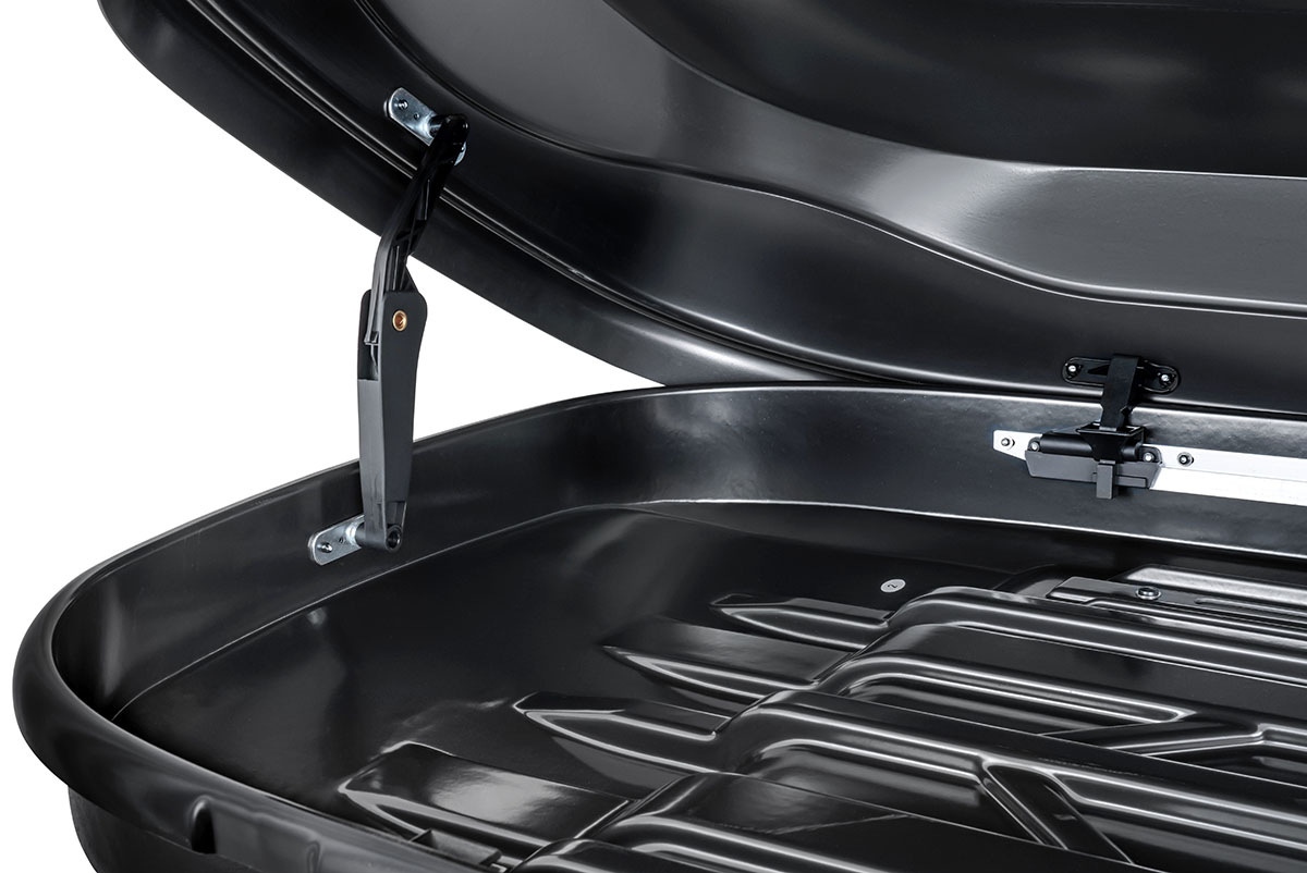 Бокс автомобильный на крышу Pentair RESORT 480L черный глянец, двусторонний