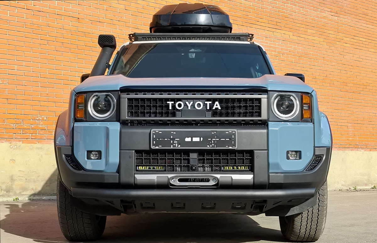 Бампер РИФ силовой передний Toyota Land Cruiser Prado 250 c защитой радиатора (устанавливается только с площадкой RIF250-30000)