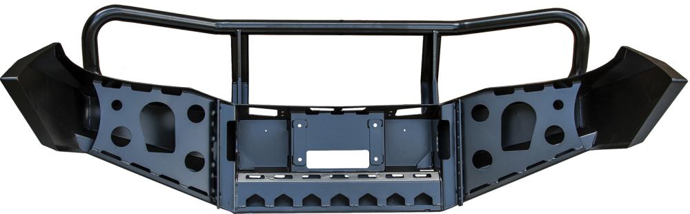 Бампер РИФ силовой передний Toyota Hilux 2012-2014 с защитной дугой и защитой бачка омывателя, на рестайлинг