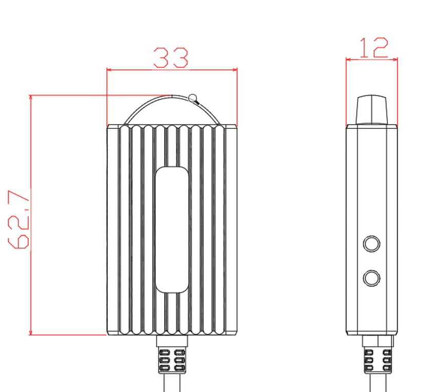 Светодиодные фары рабочего света РИФ в решетку радиатора  62,7x33x12 мм 22W LED желтый/белый свет  (2 шт.)