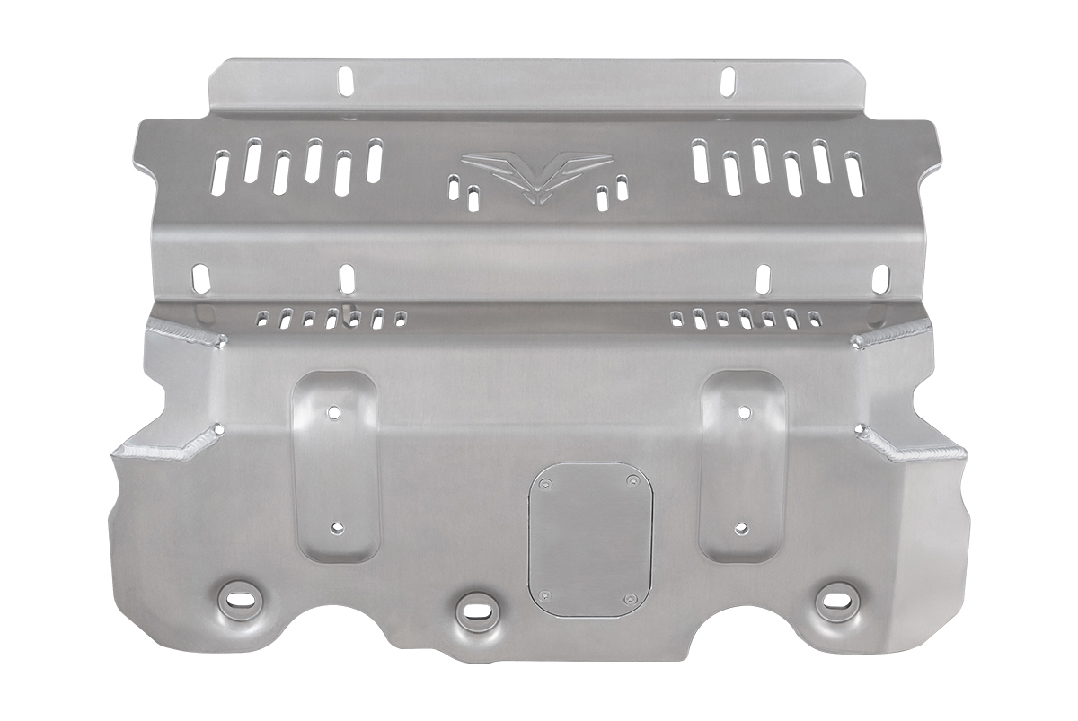 Защита Falcon радиатора, картера, РК, КПП для Toyota Land Cruiser 150 (дизель 2.8T VX, KDSS), алюминий, 8 мм