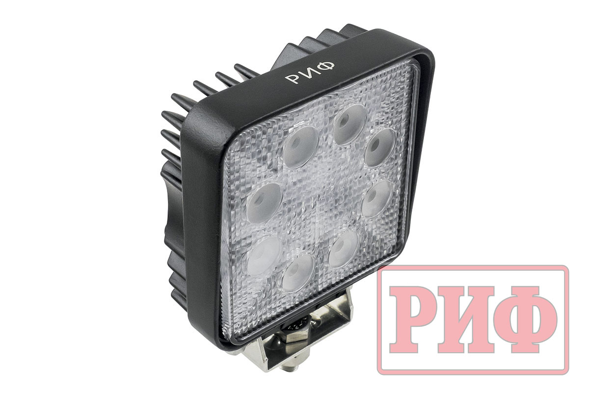 Светодиодная фара рабочего света РИФ 110 мм 24W LED